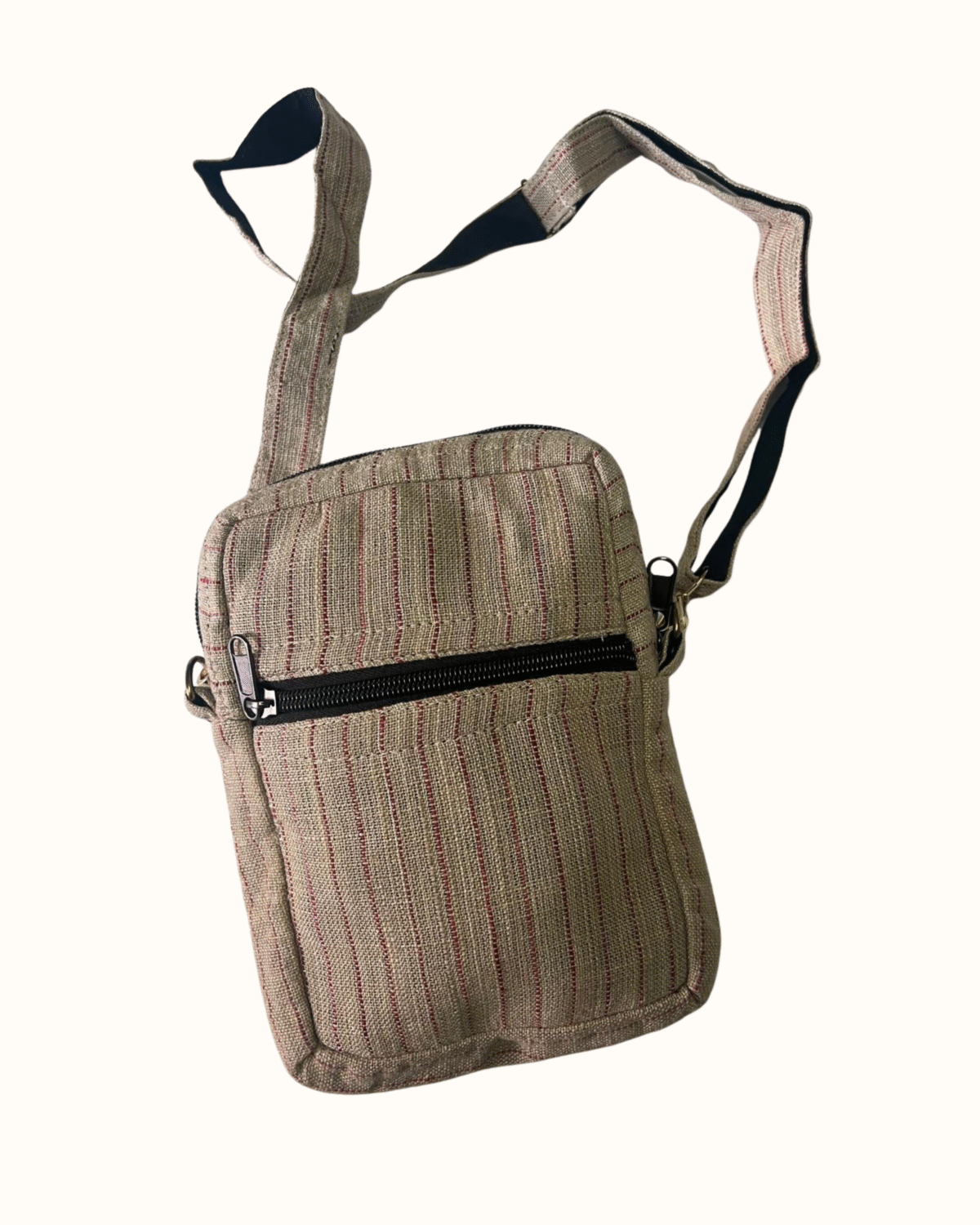 Bolsa Tiracolo Beje Riscas - Image 2